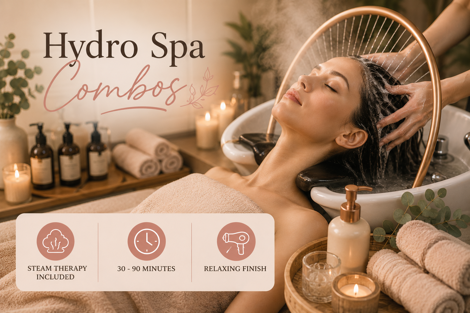 Hydro Spa Combos at Skylar’s Beauty and Bliss